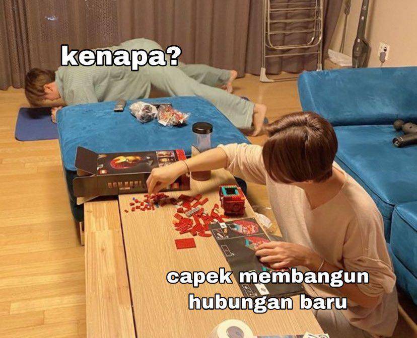 meme permasalahan cinta sejuta umat (twitter.com/cheesveure)