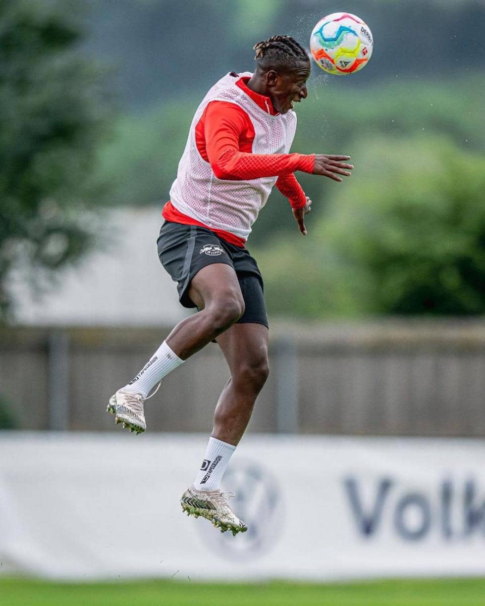 Amadou Haidara dalam latihan RB Leipzig (instagram.com/amadou_haidara04)