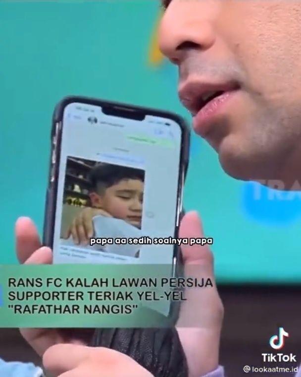 kronologi Rafathar diejek suporter (youtube.com/trans7official)