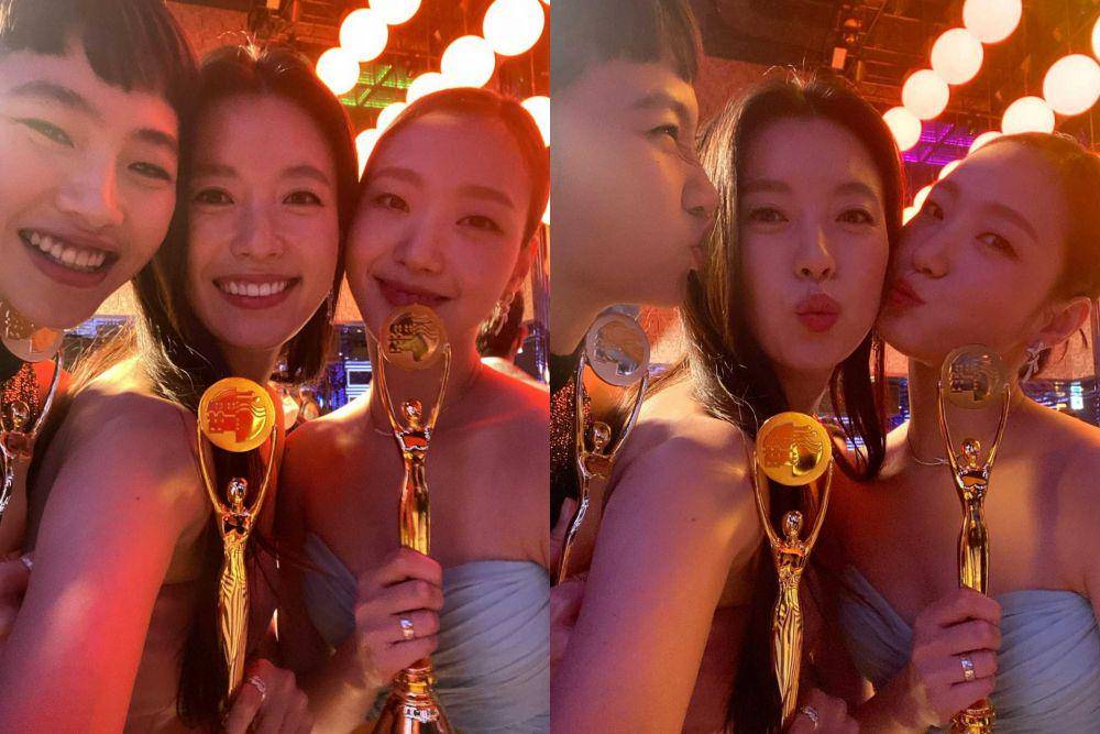 Jung Ho Yeon, Han Hyo Joo dan Kim Go Eun. (ig/ggonekim)