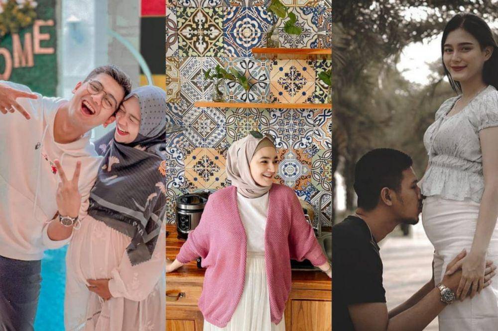 kolase potret artis hamil anak pertama (instagram.com/riaricis1795 l instagram.com/uffridatunnitami_real l instagram.com/real_aditya1)