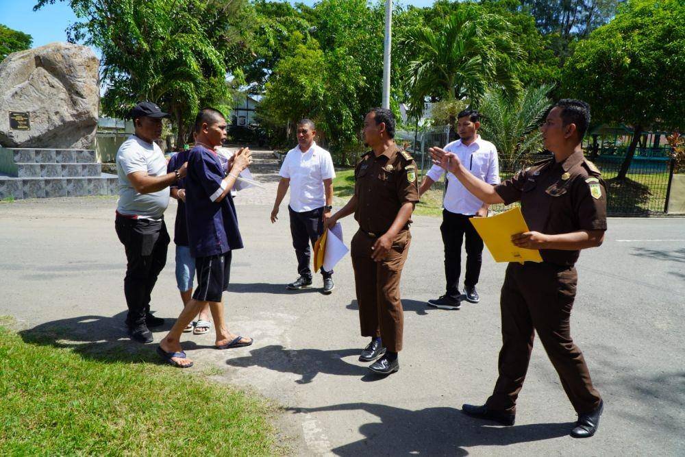 Rekonstruksi kasus penembakan dua warga Kabupaten Aceh Besar digelar di Polda Aceh. (Dokumentasi Humas Polda Aceh untuk IDN Times)