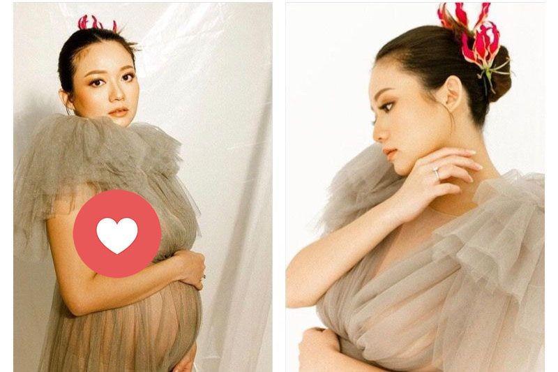 10 Foto Maternity Stella Cornelia dan Fendy Chow dengan Gaun Terawang