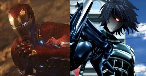 Iron Man dan Drive Knight ( Dok. Madhouse / One Punch Man ) ( Dok. Marvel /Avengers: Infinity War )