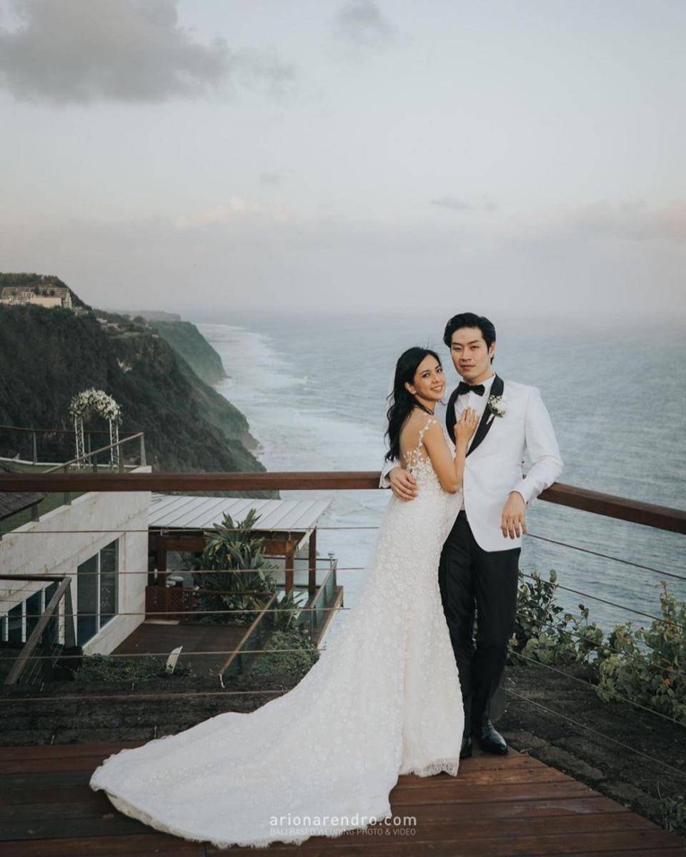 Momen pernikahan Yeslin Wang. (instagram.com/evelingown)