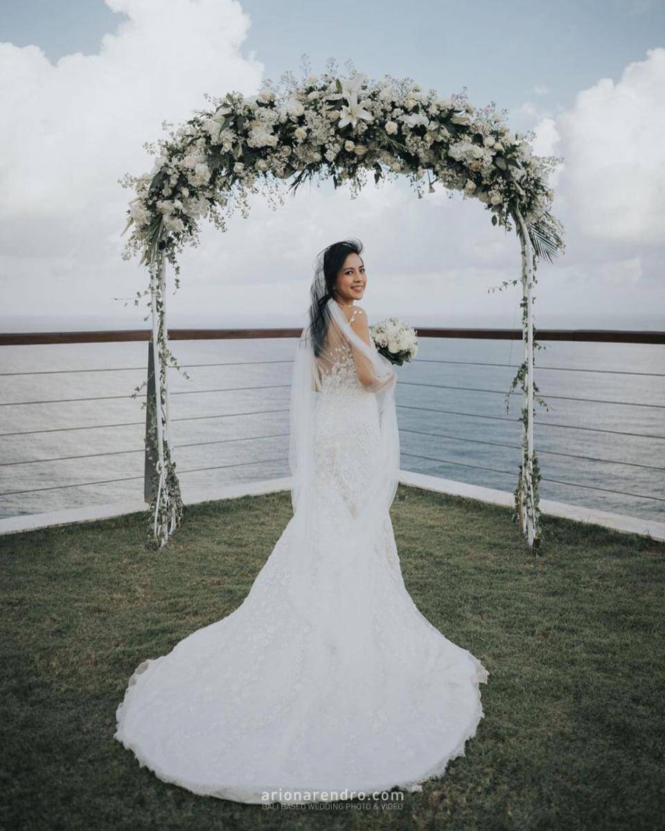Momen pernikahan Yeslin Wang. (instagram.com/evelingown)