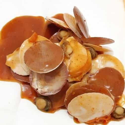 kerang simping saus padang (instagram.com/seafoodjuragan)