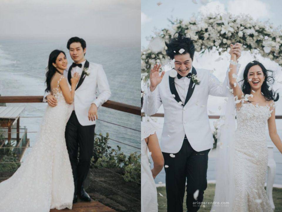 Momen pernikahan Yeslin Wang. (instagram.com/evelingown)