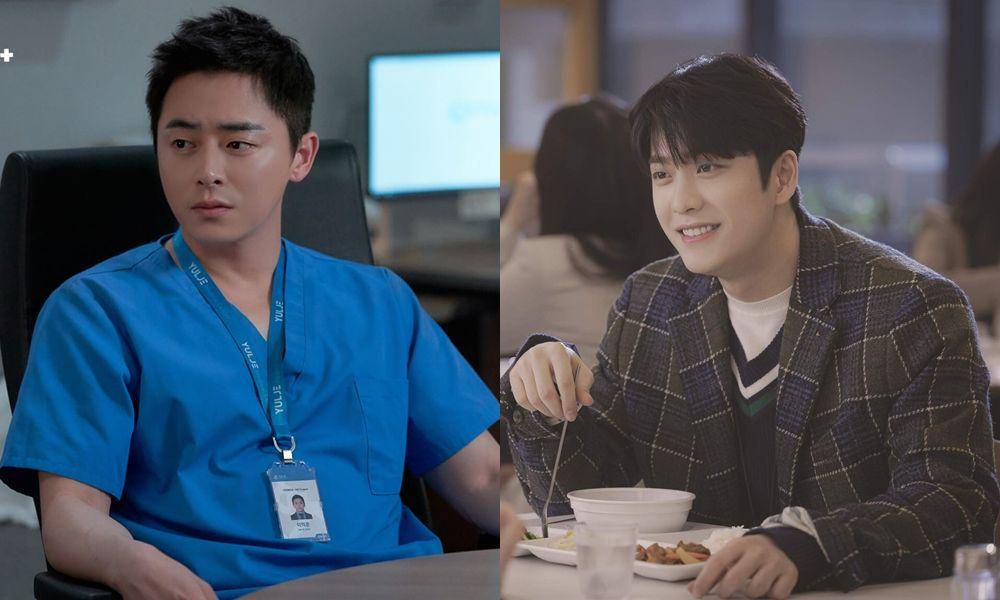 karakter cowok paling 'green flag' dalam KDrama | Lee Ik Jun (Jo Jung Suk) dalam Hospital Playlist | Lee Jun Ho (Kang Tae Oh) dalam Extraordinary Attorney Woo (dok. tvN/Hospital Playlist | dok. Netflix/Extraordinary Attorney Woo)