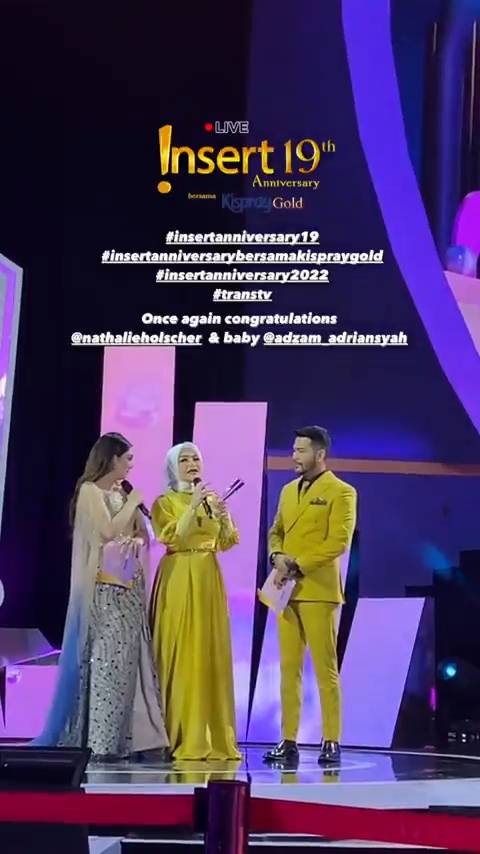 Nathalie Holscher dan Adzam (Instagram.com/transtv_corp)
