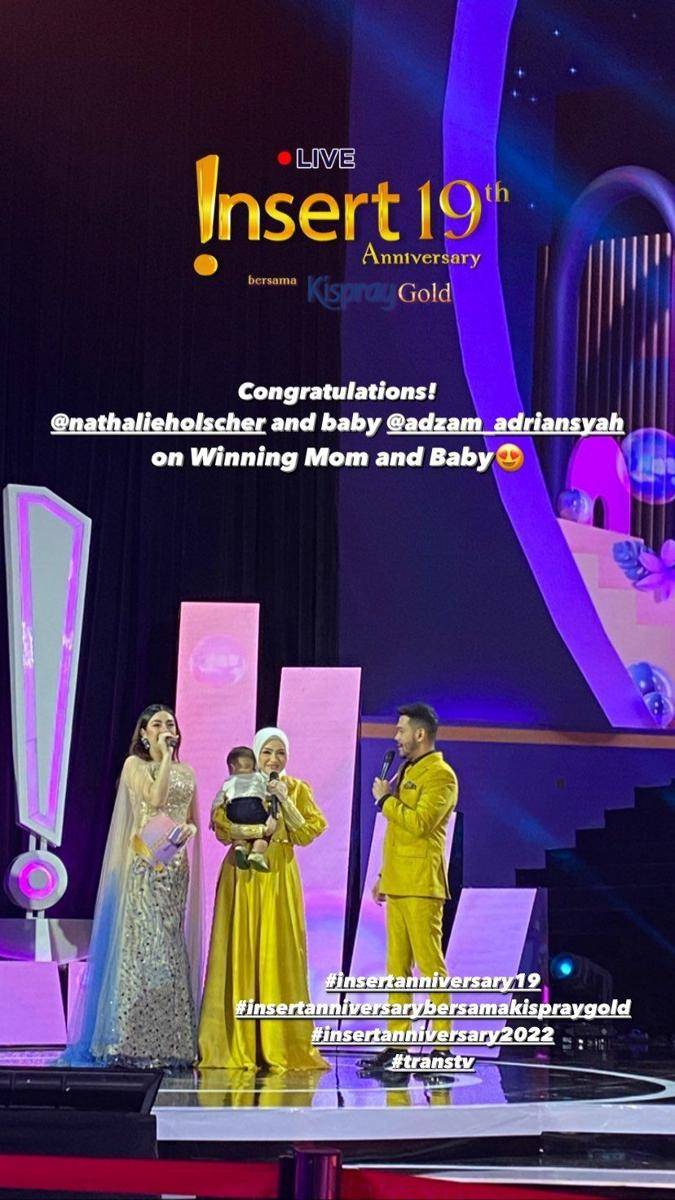 Nathalie Holscher dan Adzam (Instagram.com/transtv_corp)