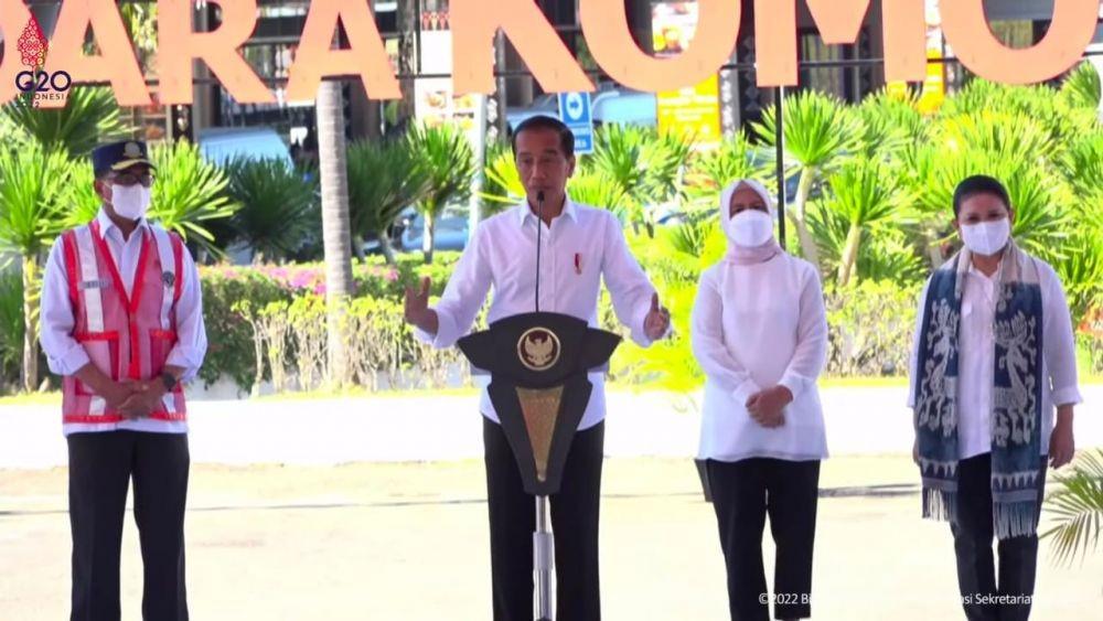 Presiden Jokowi resmikan perluasan Bandar Udara Komodo Labuan Bajo, Kabupaten Manggarai Barat (youtube.com/Sekretariat Presiden)