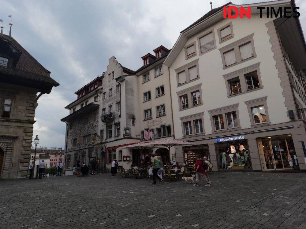 Suasana Kota Luzern, Swiss (IDN Times/Satria Permana)
