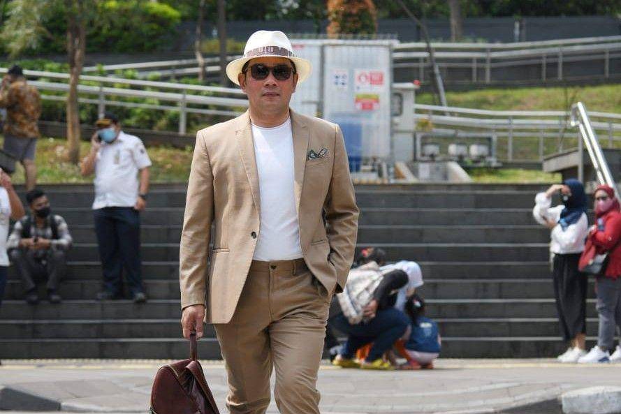 Gubernur Jawa Barat Ridwan Kamil tiba di Jakarta ikut meramaikan fenomena fashion show di SCBD, Kamis (21/7/2022). (dok. Humas Pemprov Jabar)