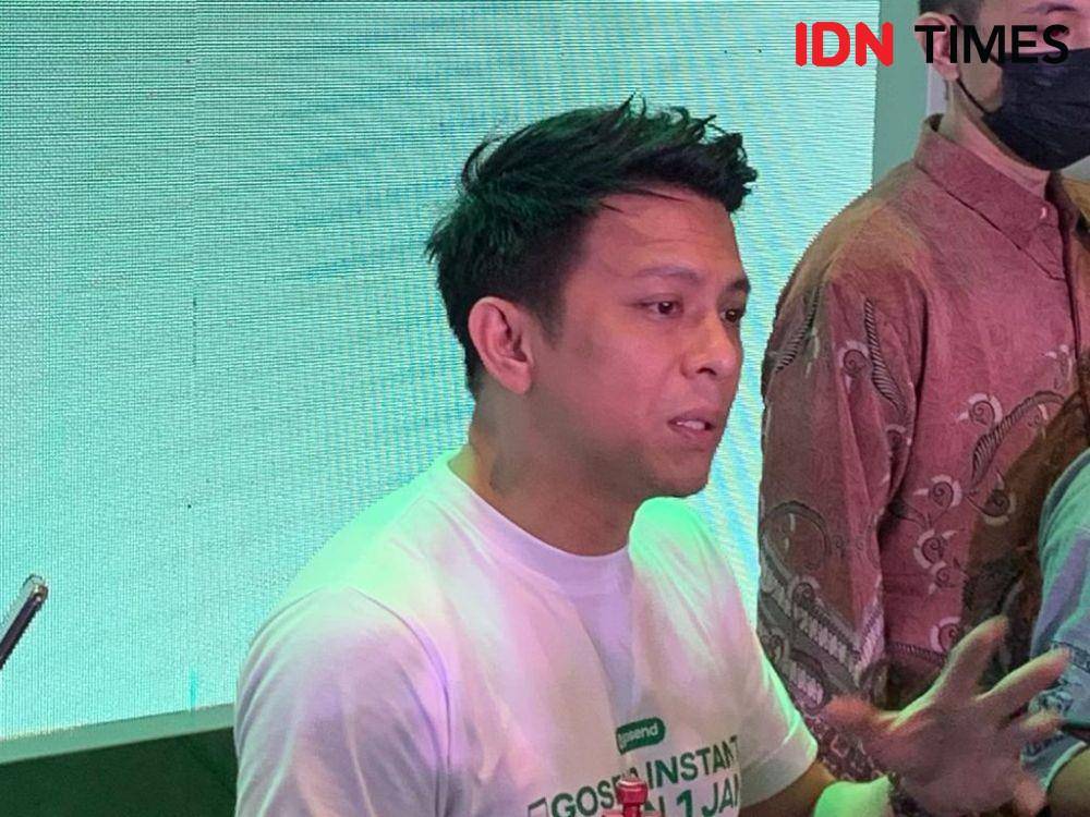 Ariel NOAH di konferensi pers Mengulik Dapur Bisnis dan Kreatif GoSend Instant 1 Jam (dok. IDN Times/Rafifa)