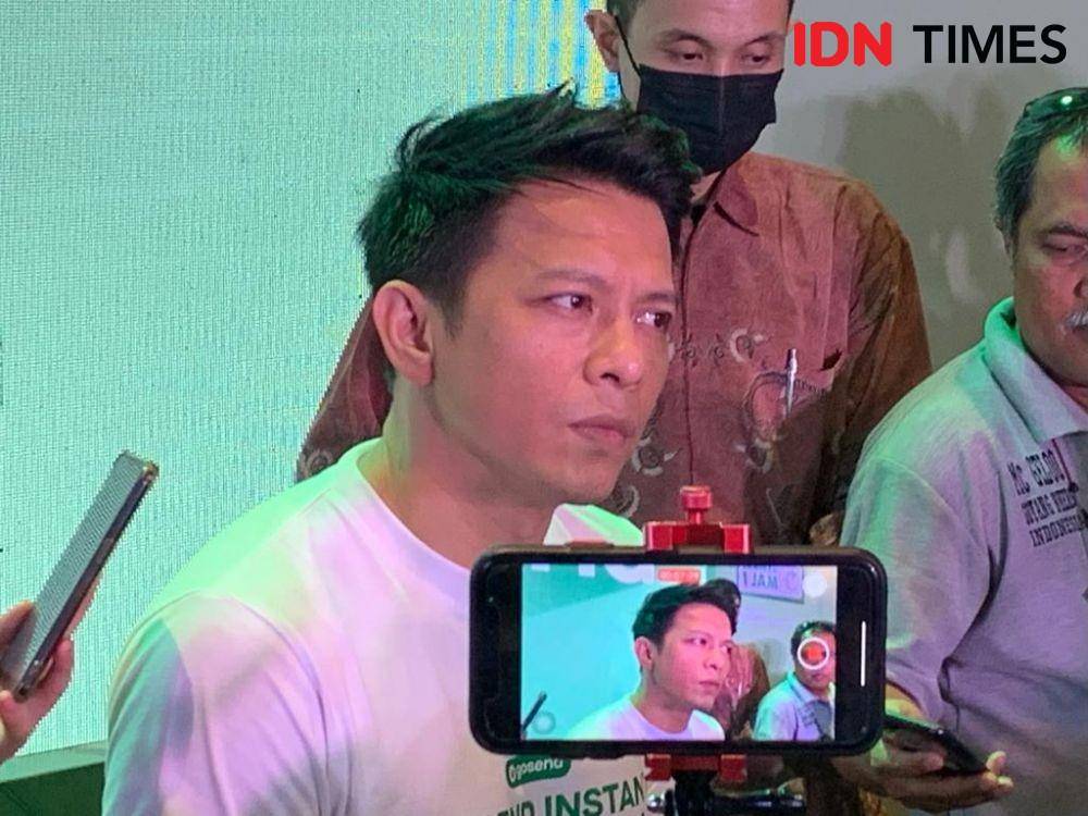 Ariel NOAH di konferensi pers Mengulik Dapur Bisnis dan Kreatif GoSend Instant 1 Jam (dok. IDN Times/Rafifa)
