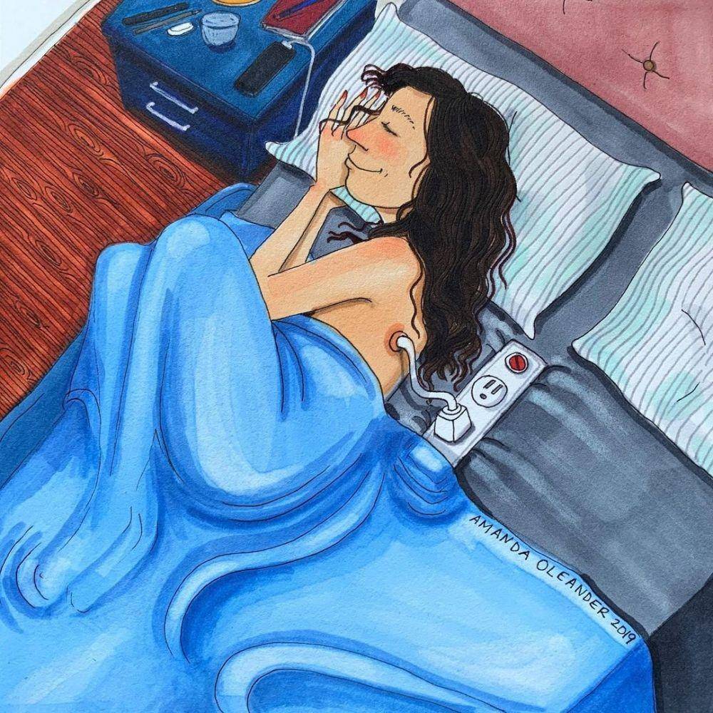 Ilustrasi ibu rumah tangga. (instagram.com/amandaoleander)
