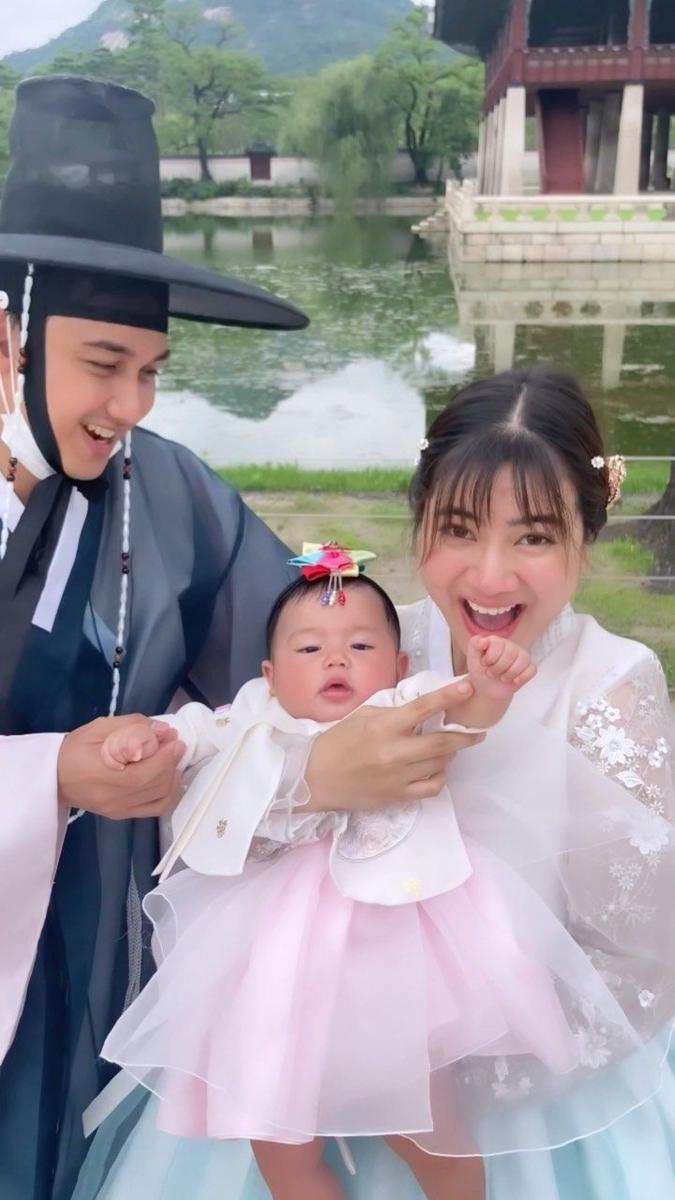 Baby Bible liburan di Korea (instagram.com/felicyangelista_)