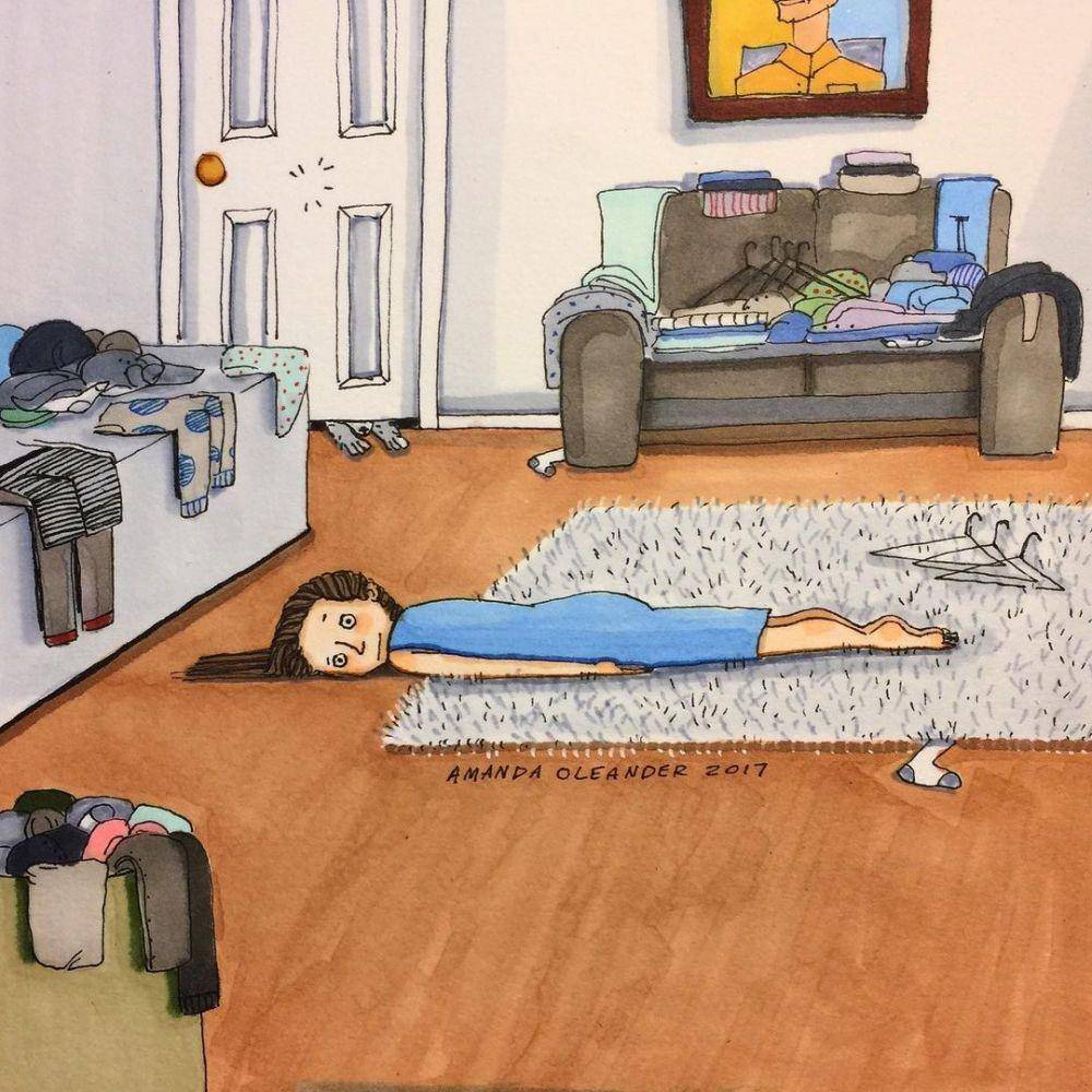 Ilustrasi ibu rumah tangga. (instagram.com/amandaoleander)