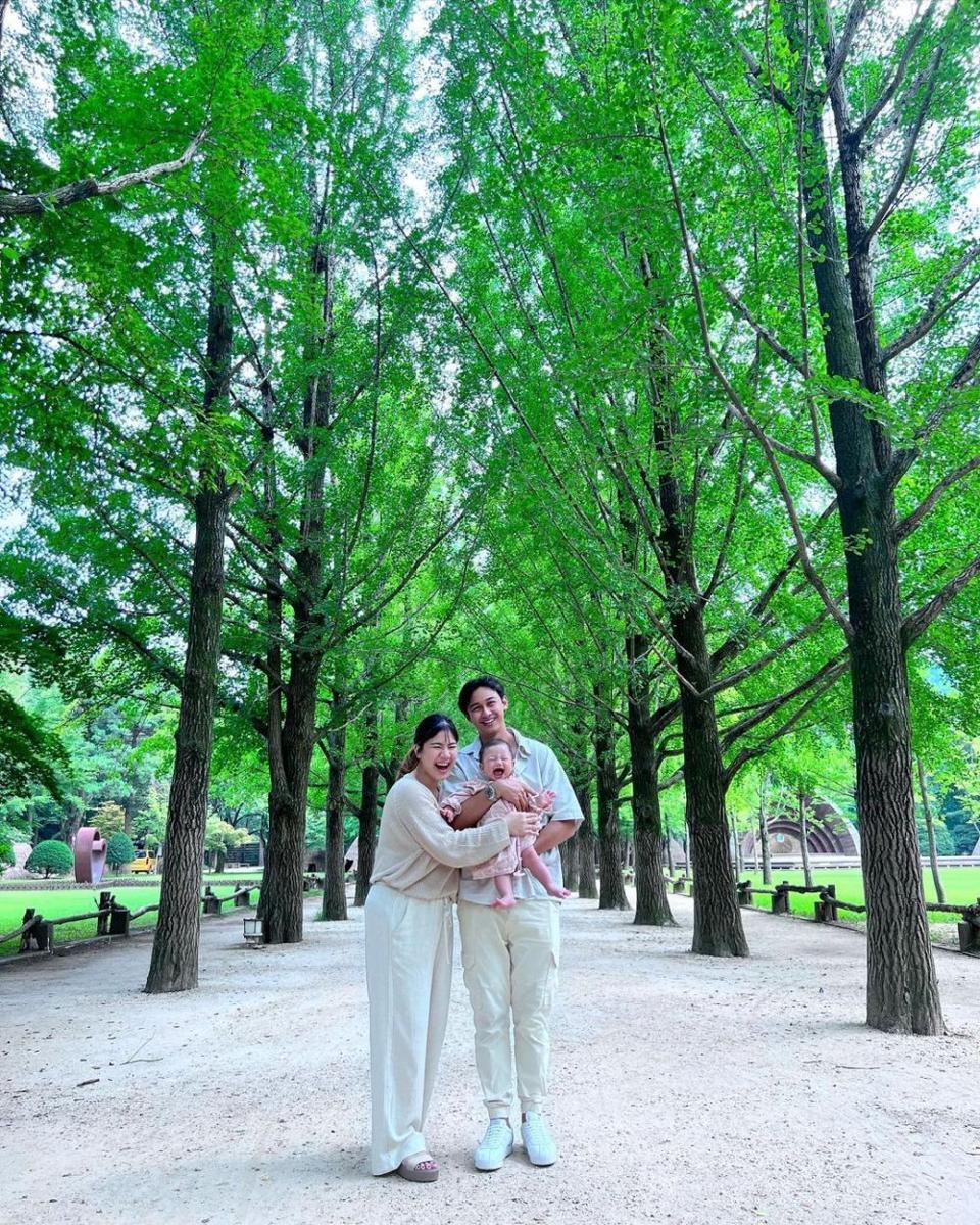 Baby Bible liburan di Korea (instagram.com/felicyangelista_)