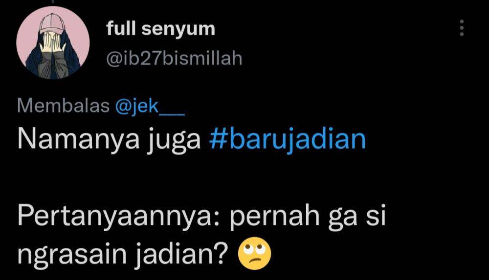 Tweet kocak ketika baru jadian (Twitter.com/ib27bismillah)