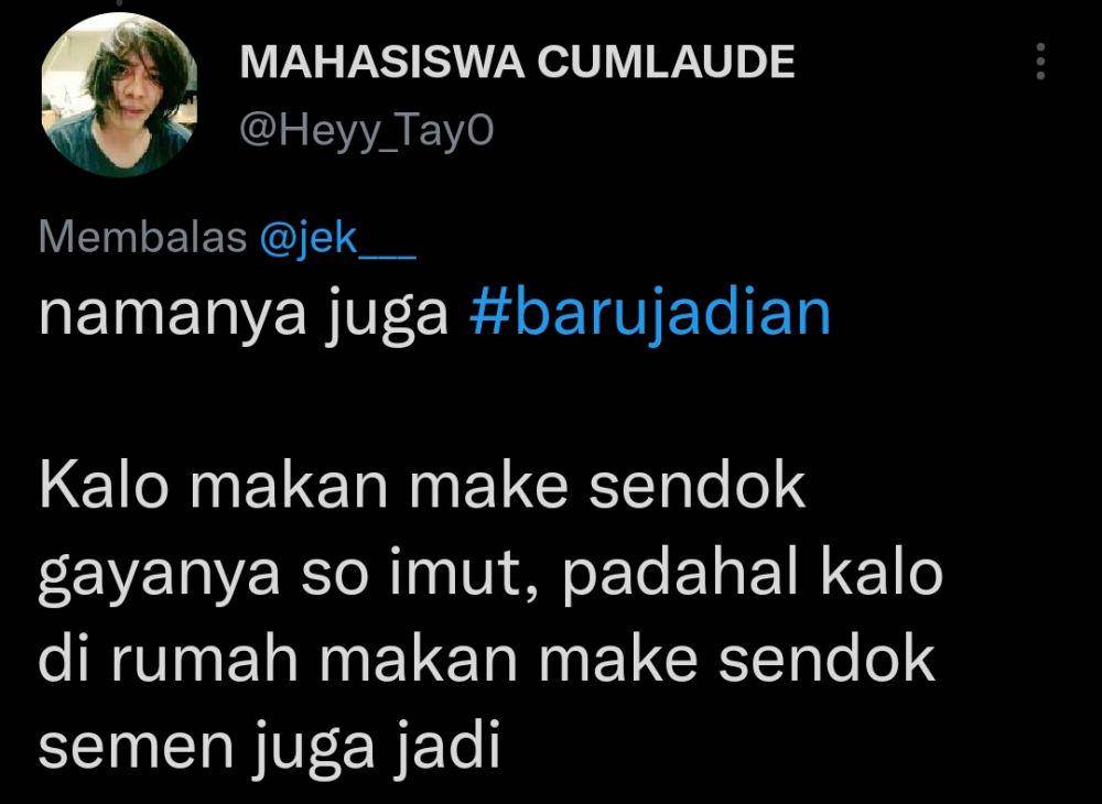 Tweet kocak ketika baru jadian (Twitter.com/Heyy_TayO)