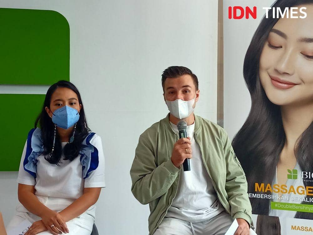 Peluncuran produk Biolage Message Cream Oil di L’Oreal Indonesia Academy, DBS Tower lantai 10, Setiabudi, Jakarta Selatan. 21 Juli 2022. (IDN Times/M. Tarmizi Murdianto)