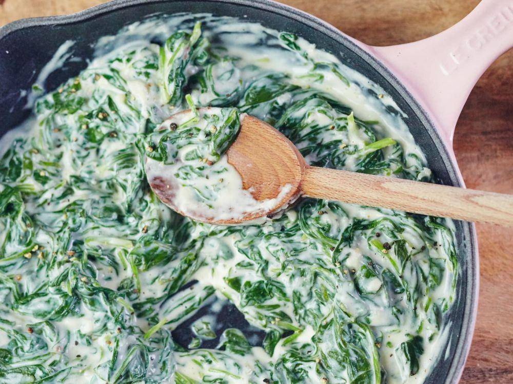 Ilustrasi creamy spinach (thekitchn.com)