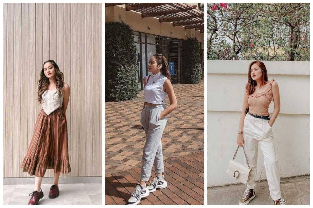 10 Ide Outfit Atasan Tanpa Lengan ala Salshabilla Adriani, Gak Boring!