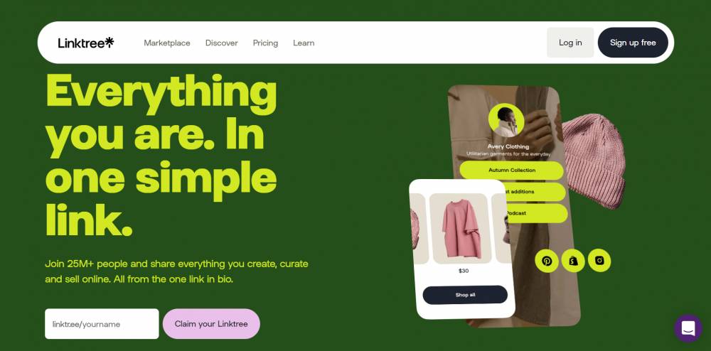 Ilustrasi Linktree (dok. Linktr.ee/Linktree)