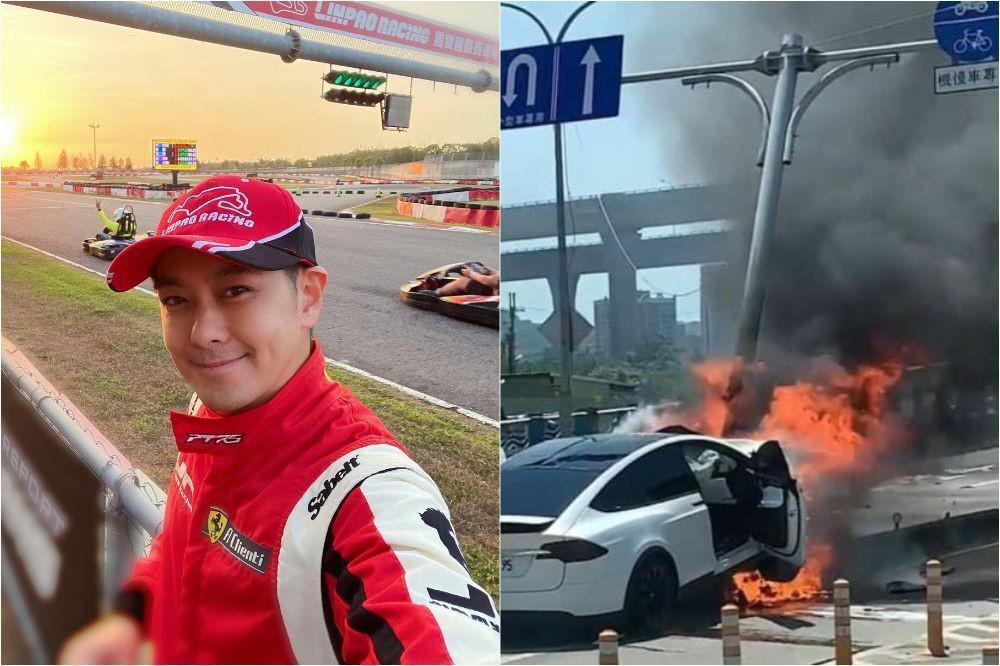Kronologi Kecelakaan Jimmy Lin dan Sang Anak, Mobil Terbakar