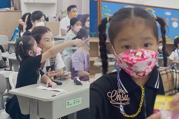 10 Potret Sarwendah Ikut Belajar di Sekolah Thalia, Pakai Baju Couple