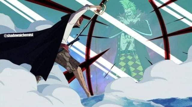 Gambaran Shanks dan Bartolomeo kalo berantem ( Dok. twitter.com/@RogueRonin_321)