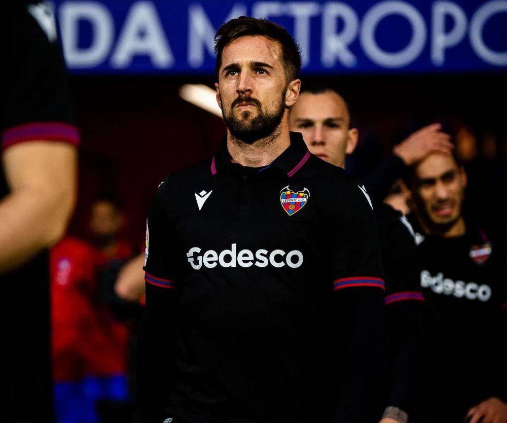 Jorge Miramon ketika membela Levante di LaLiga. (instagram.com/jorgemiramon)