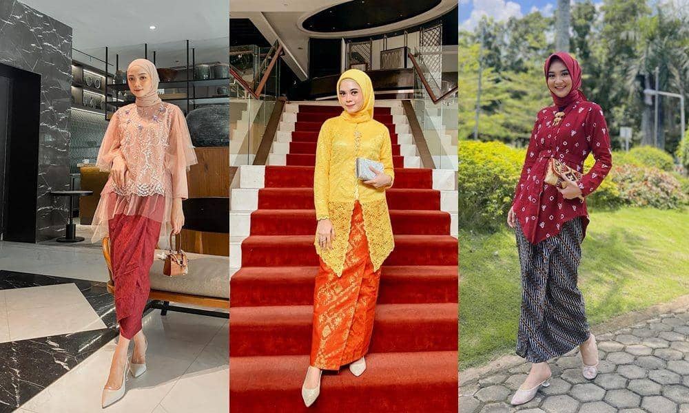 10 Referensi Style Kebaya Two Tones, Gak Monoton Dipakai Kondangan!