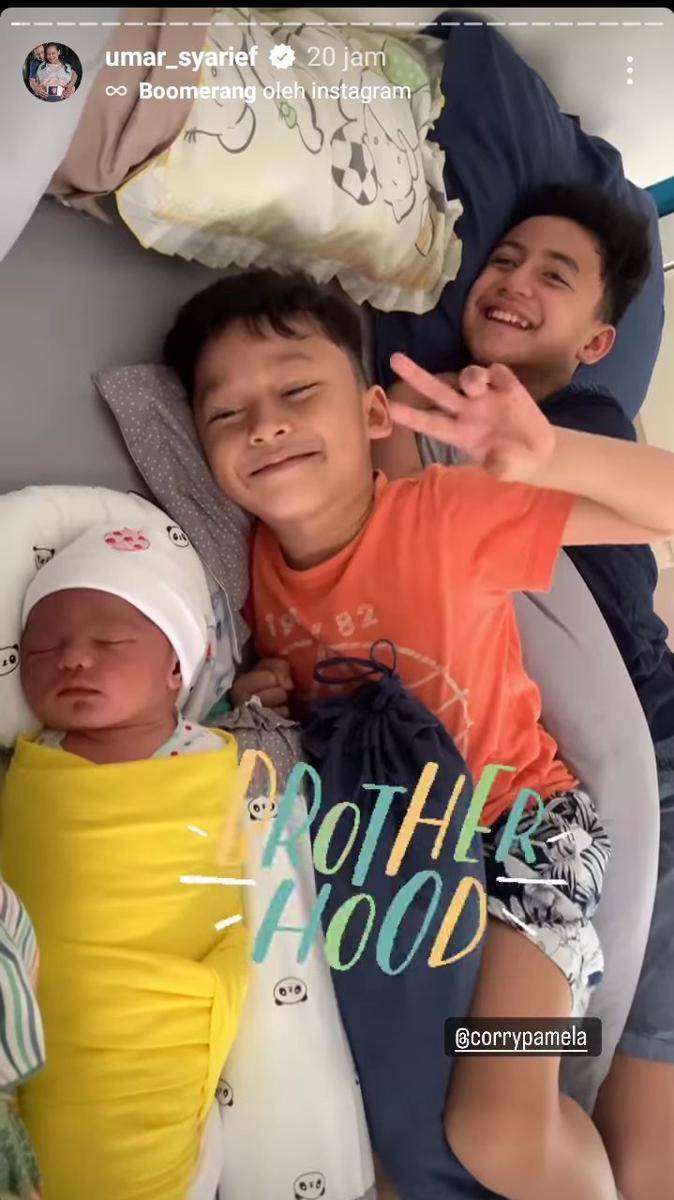 potret persalinan ke-3 Corry Pamela (instagram.com/umar_syarief)