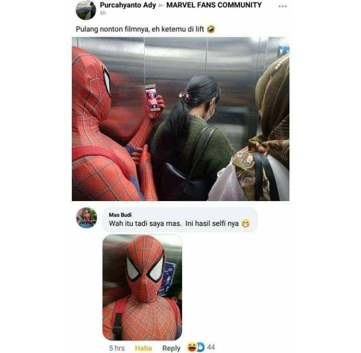 momen lucu di lift (instagram.com/ngumpulreceh)