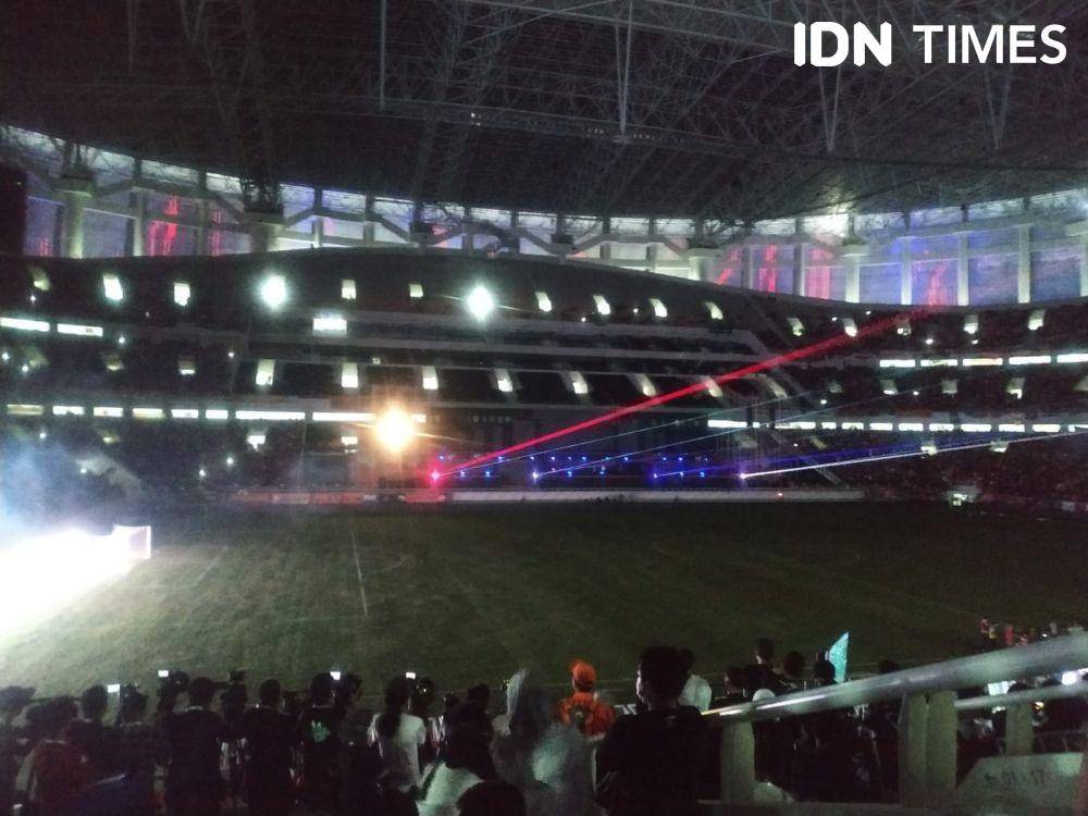Suasana grand launching JIS. (IDN Times/Sandy Firdaus)