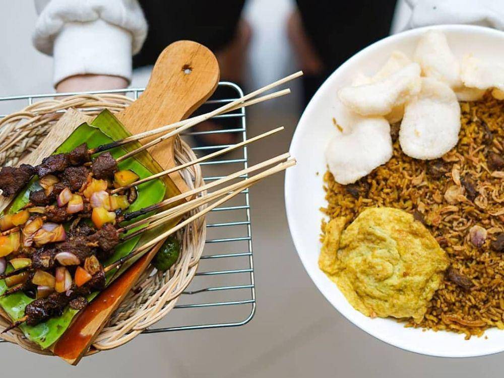 ilustrasi nasi goreng sapi dan sate maranggi (instagram.com/nasigorengsapi_satemaranggi)