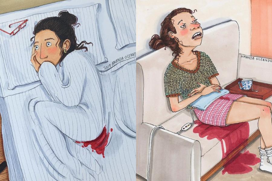 10 Ilustrasi Cewek saat Menstruasi, Cowok Gak Akan Paham Rasanya