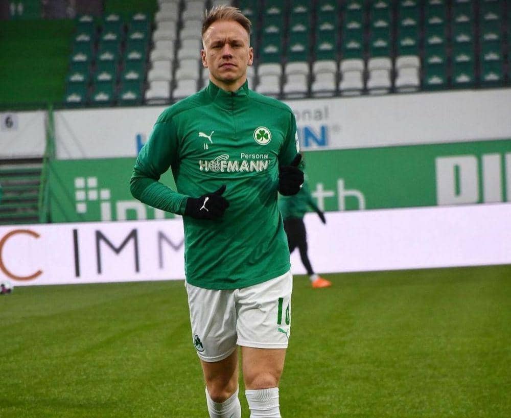 Havard Nielsen ketika memperkuat Greuther Fuerth di Bundesliga. (instagram.com/havardnielsen16)