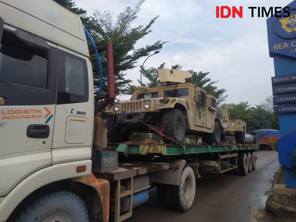 Penyegelan Kontainer US Army di Panjang, Bea Cukai: Ada Helikopter