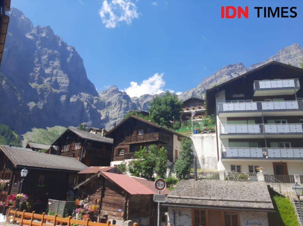 Suasana Pedesaan Leukerbad, Swiss (IDN Times/Satria Permana)