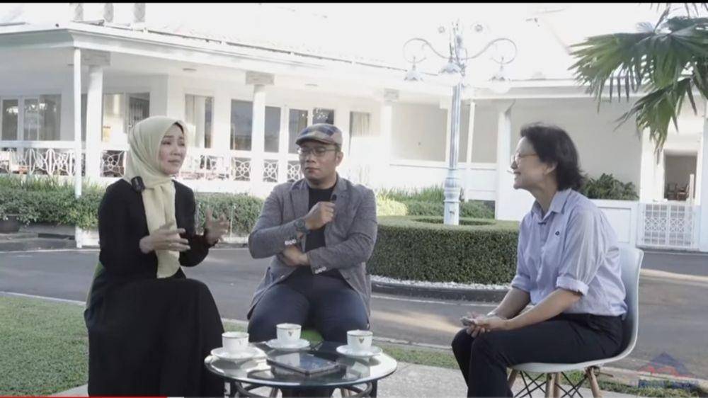 Tangkapan layar Ridwan Kamil dan Atalia Praratya di kanal YouTube Grace Tahir. (YouTube/@gt.bodyhsote).