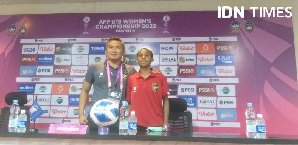 Pertandingan Indonesia vs Vietnam di Piala AFF U-18 Wanita 2022 (IDN Times/Feny Maulia Agustin)