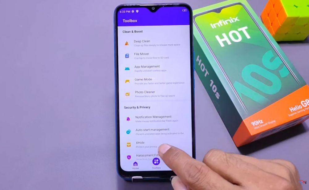 fitur XHide pada aplikasi Phone Master (youtube.com/Pawan Tech News)