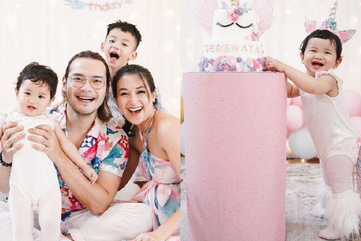 10 Potret Ultah ke-1 Serenata, Putri Sylvia Fully dan Kevin Andrean