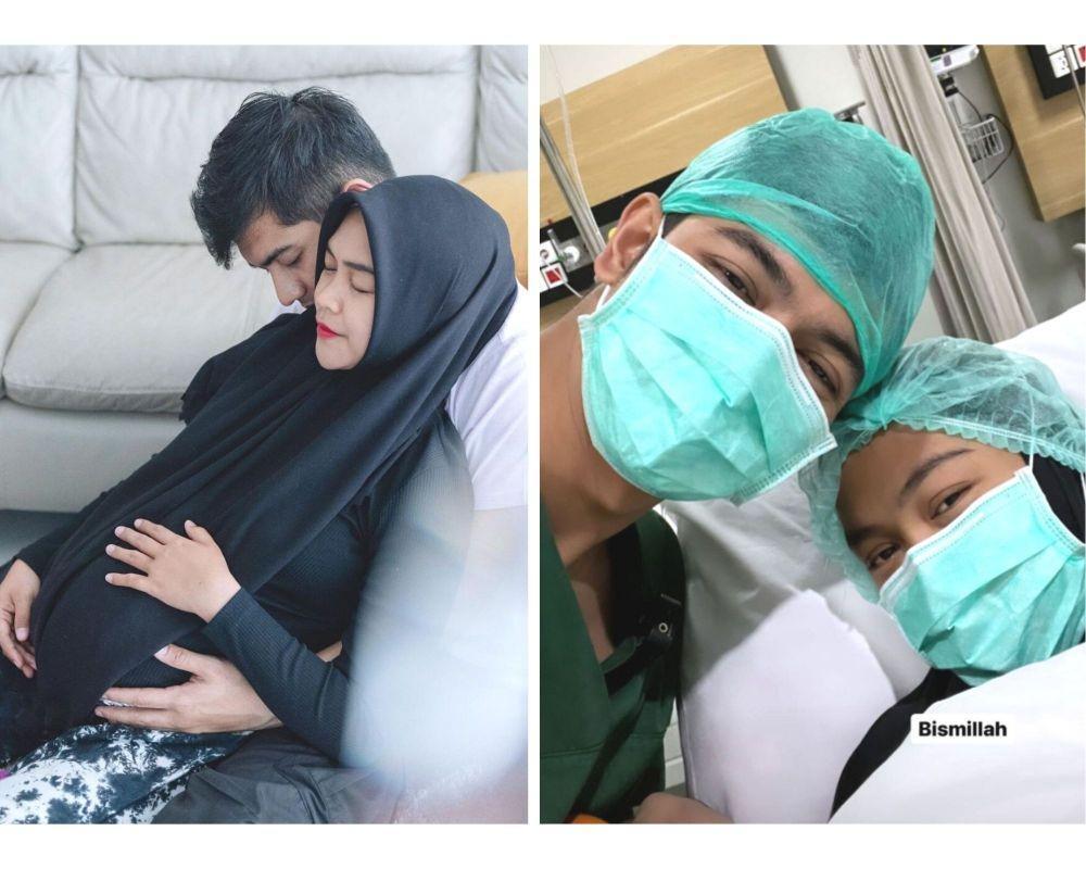 10 Potret Ria Ricis dari Awal Hamil Hingga Lahiran, Selalu Sama Suami!