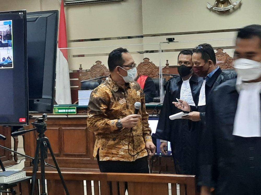 Suasana sidang Hakim Itong di PN Tipikor Surabaya, Selasa (26/7/2022). (Dok. Istimewa)