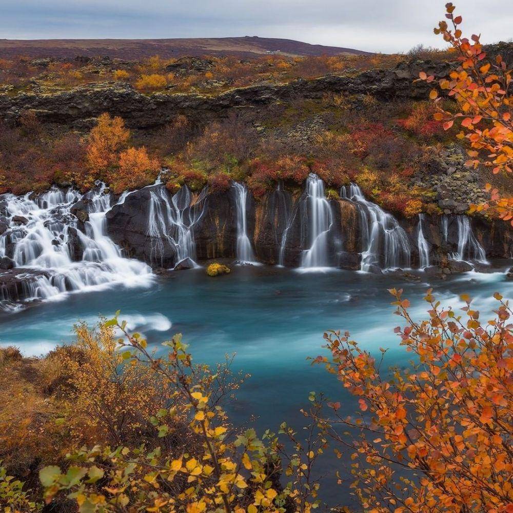 Hraunfossar Waterfall (instagram.com/guidetoiceland)